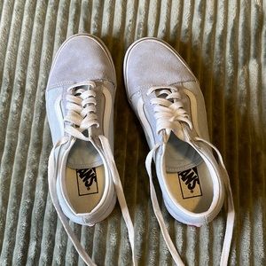 Women’s Vans size 7.5 light blue patchwork